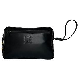 Clutch in pelle Loewe Madrid vintage nera