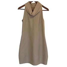 Vestido Burberry de algodón beige