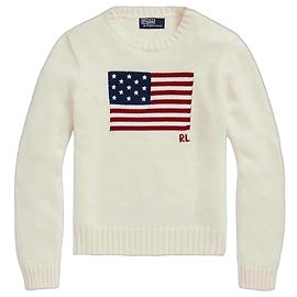 Polo Ralph Lauren Wollpullover mit amerikanischer Flagge