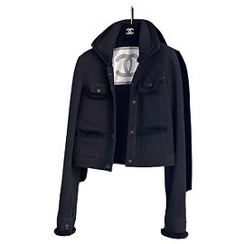 Unglaubliche Chanel Wollmischung Jacke Sportkollektion