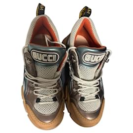Sneakers Gucci Rhyton in pelle e tessuto