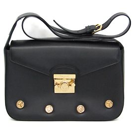 Borsa a spalla in pelle da donna Salvatore Ferragamo Icon Studs DQ-21 7187