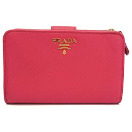 Prada Saffiano Leder Bi-Fold Geldbörse