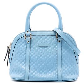 Gucci Blue Mini Microguccissima Dome Satchel