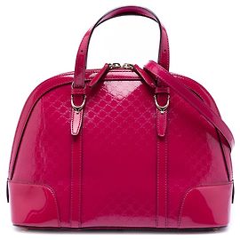 Bolso de mano pequeño Nice en microguccissima rosa de Gucci