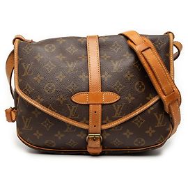 Bolsa Saumur 30 Monograma Marrom Louis Vuitton