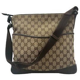 Borsa a Spalla in Tela GG e Pelle Gucci