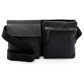 Belt bag a doppia tasca in tela GG di Gucci
