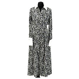 Autre Marque Vestido midi de camisa con estampado floral ME+EM con cinturón