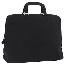 PRADA Borsa a mano in nylon nero Auth bs33933