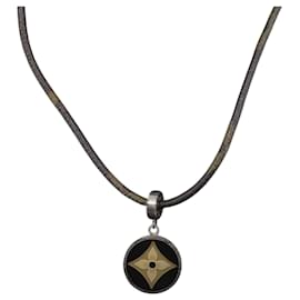 COLLANA PENDENTE MONOGRAMMA LOUIS VUITTON M65436 LV Auth bs33954