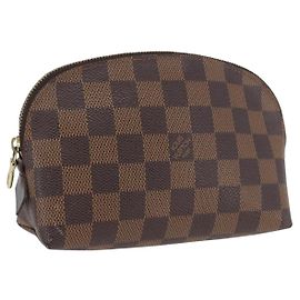 LOUIS VUITTON Kosmetiktäschchen PM Damier Ebene N47516 Authentisch LV BSZ407