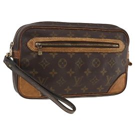 LOUIS VUITTON Clutch Marly Dragonne GM Monogram M51825 LV Auth ka3128