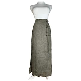 Gonna Lunga in Lana Vintage Dior Grigia M