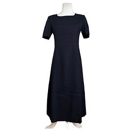 Vintage Courreges Wollkleid Navy M