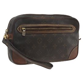 LOUIS VUITTON Clutch Marly Dragonne GM Monogram M51825 LV Auth ti3807
