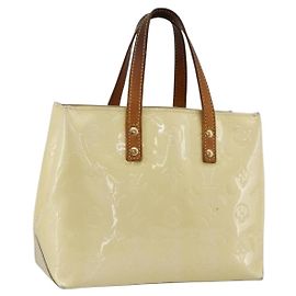 LOUIS VUITTON Monogram Vernis Reade PM Borsa a Mano Perle M91336 LV Auth 170088