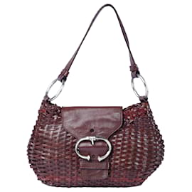 Borsa in pelle marrone Prada
