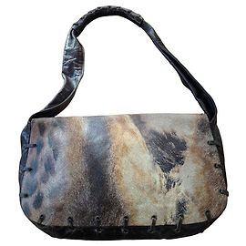 Borsa a tracolla Roberto Cavalli Freedom in pelle stampata