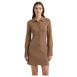 J.Crew Braunes Spring Street Kaschmir-Strickkleid