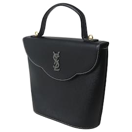Sac à main en cuir noir Yves Saint Laurent