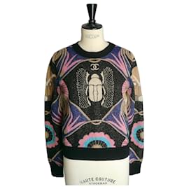 CHANEL Seltene Kaschmir Scarabäus Pullover Größe 36 GUTER ZUSTAND - Chanel