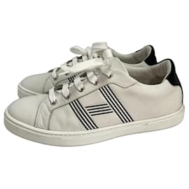 Hermès Ledersneaker weiß