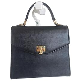 Courreges Borsa in pelle con stampa a rilievo di lucertola vintage Courrèges