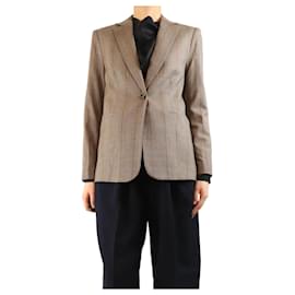 Braun kariertes Blazer - Größe S - Frame Denim