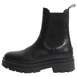 Anine Bing Black leather ankle boots - size EU 40