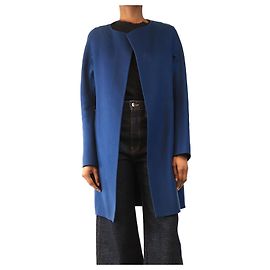 Jil Sander Blue cashmere coat - size UK 8