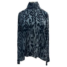 Forte Forte Blusa de terciopelo azul
