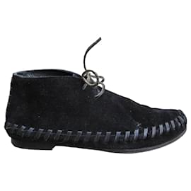 Botas Acne Mohawk de ante negro