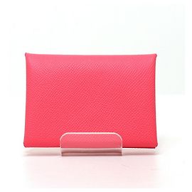 Hermès Tarjetero Calvi Duo Rosa Hermes