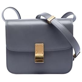 Celine Grau Teen Kalbsleder Klassische Box - Céline