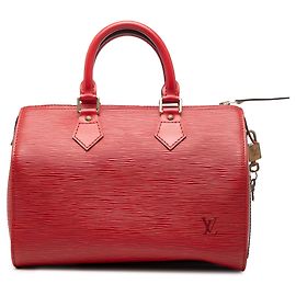 Louis Vuitton Speedy 25 in Epi Rosso