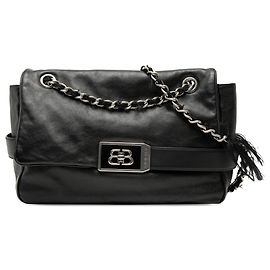 Balenciaga Black Medium Leather Modu Shoulder Bag
