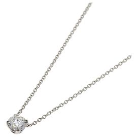 Collana con diamante solitario taglio rotondo Harry Winston