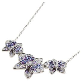 Cartier Caresse d'Orchidées Halskette aus 18K Weißgold