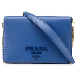 Borsa a spalla Prada con catena