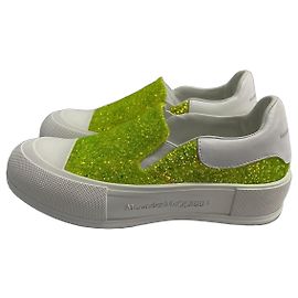 Baskets Slip On Alexander Mcqueen Vertes