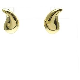 Tiffany & Co Orecchini a bottone in oro 18K a forma di goccia Tiffany