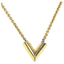 Collana in metallo dorato V essenziale Louis Vuitton