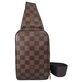 Bolso bandolera de lona Damier marrón Louis Vuitton
