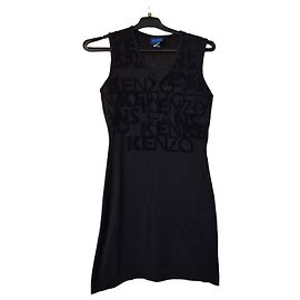 Vestido corto negro Kenzo Jeans talla 38/M corte ajustado