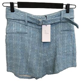 Iro Zaira Baumwollshorts Blau