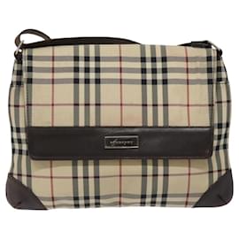 Burberry Nova check Shoulder bag Canvas and Leather