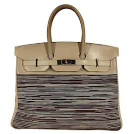 Borsa tote in pelle multicolore Hermès Birkin 35