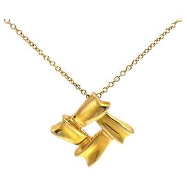 Collana quadrata in nastro a fiocco Tiffany & Co.