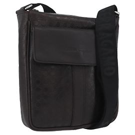 Borsa a Spalla Salvatore Ferragamo in Pelle Nera Oro Auth BA11653